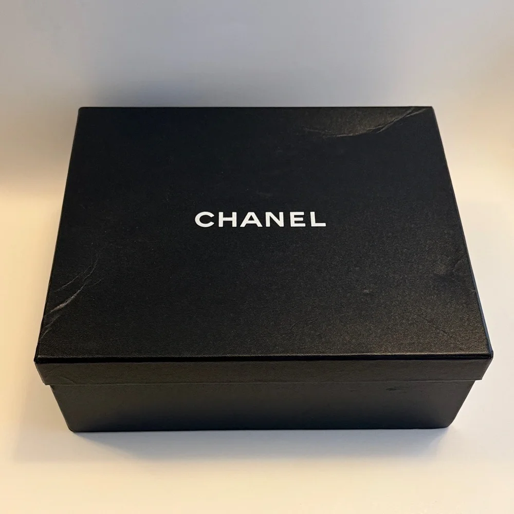 Chanel Low Top Suede Black and White Women’s Sneakers Size 39